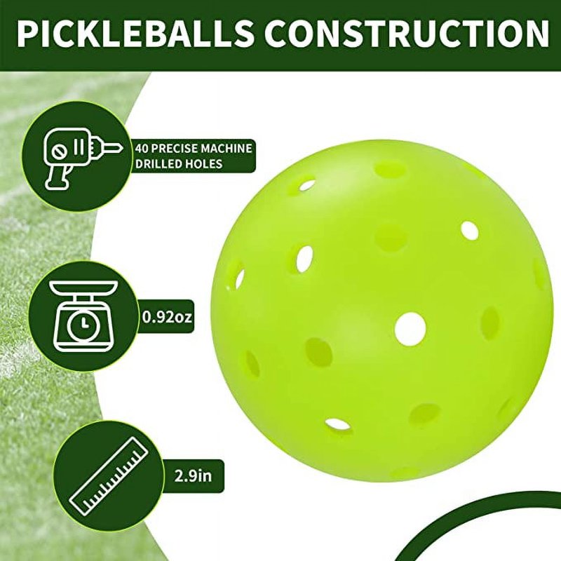 Bonison Sportic USA Pickleball Balls – Green, Indoor & Outdoor, USAPA Approved