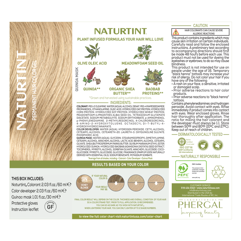 Natural Hair Color Kit - Permanent, Long-Lasting, Vegan & Cruelty-Free