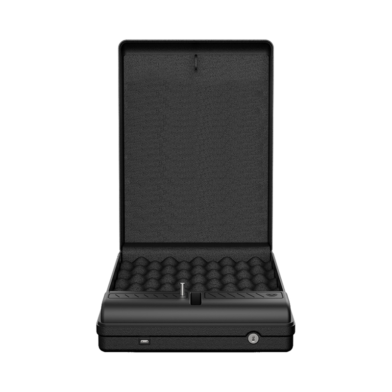 Biometric Compact Safe with Rugged Steel Construction, Backlit Keypad, Mountable, Anti-Theft