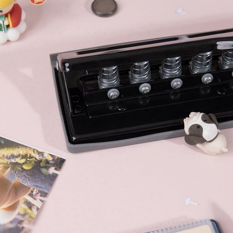 Adjustable 11 Hole Punch Ring Album Paper Cutter for Scrapbooking & DIY