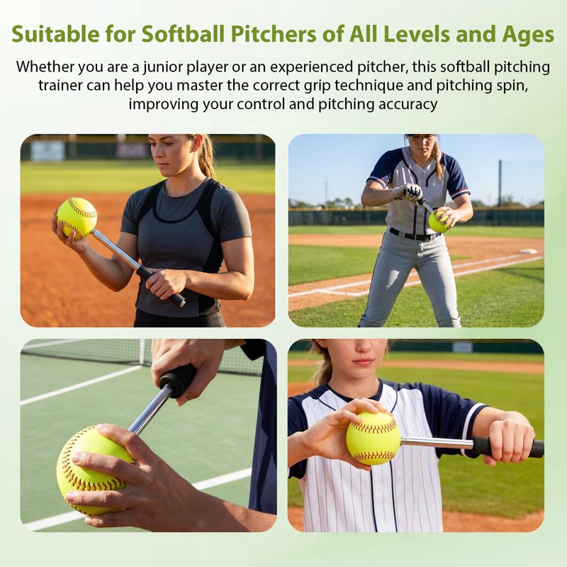 Softball Pitching Trainer Spinner for Finger Strength & Spin Control
