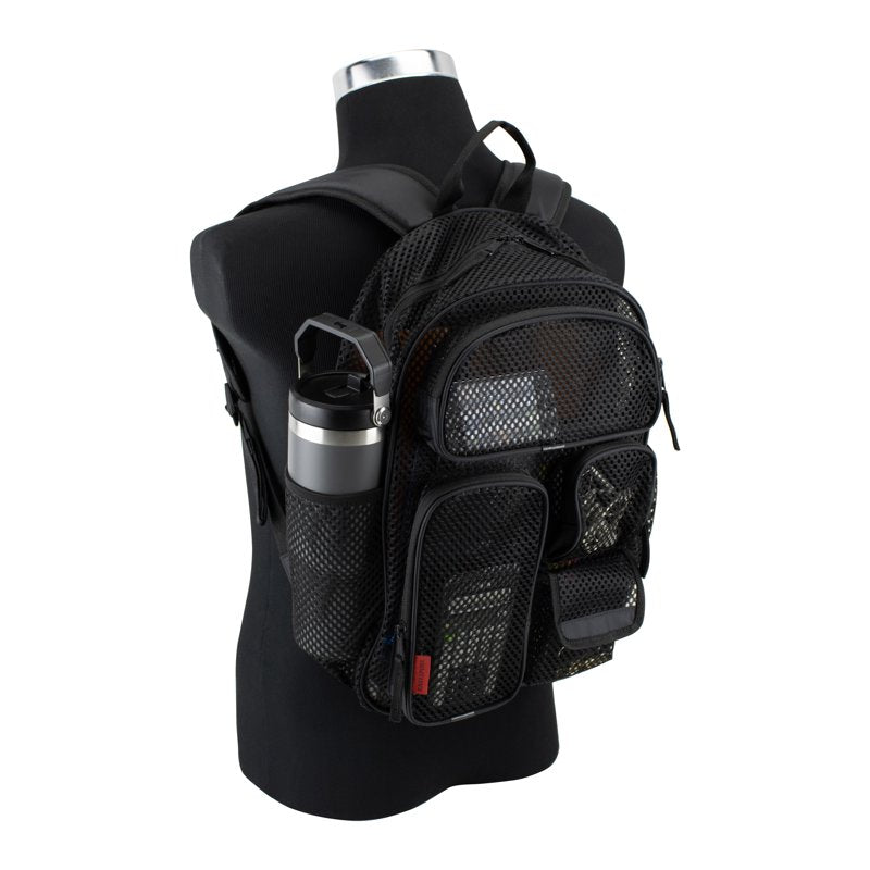 16-Inch Pro Cargo Mesh Backpack - Breathable, Multiple Pockets, Adjustable Straps