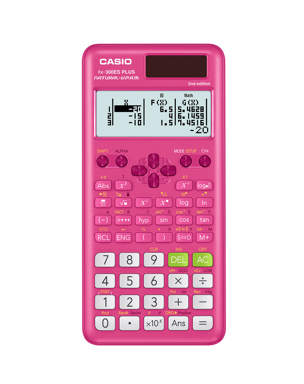 Scientific Calculator with Natural Textbook Display - Pink, Blue, Black Variants