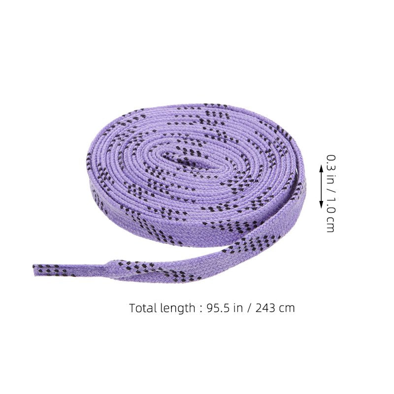 Ice Hockey Skate Laces - 108 cm Flat Polyester Cotton Replacement