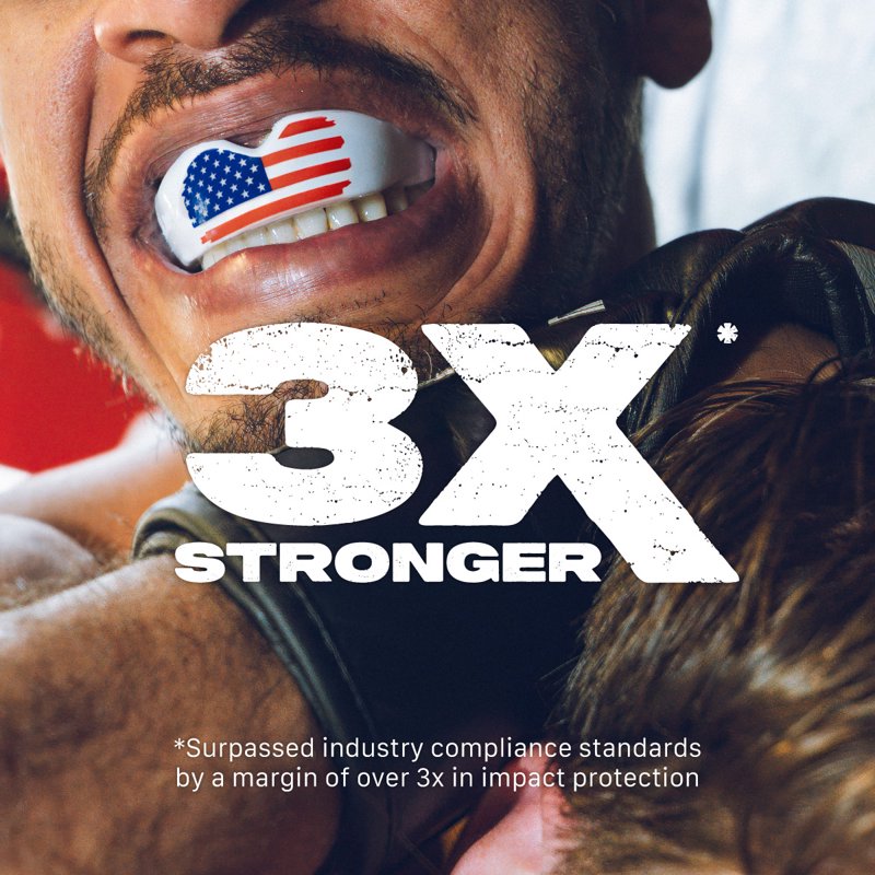Sports Mouth Guard with Case - Dual Layer Impact Protection for Adults & Youth