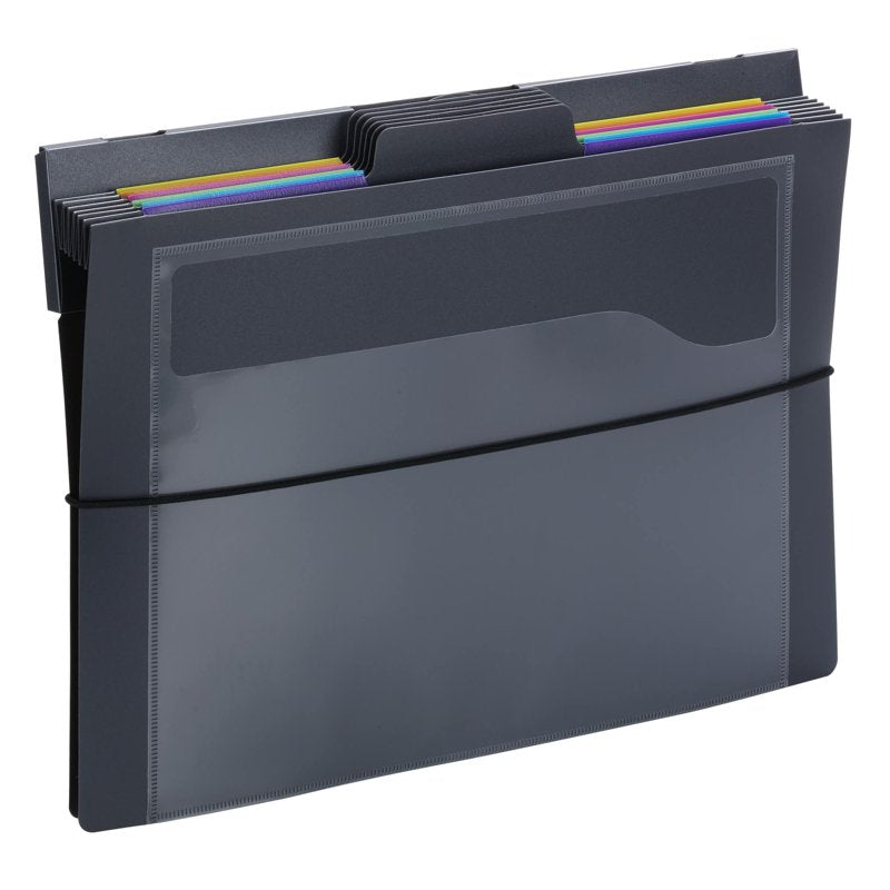 Wall Organizer with 6 Cascading Pockets - Letter Size, Gray