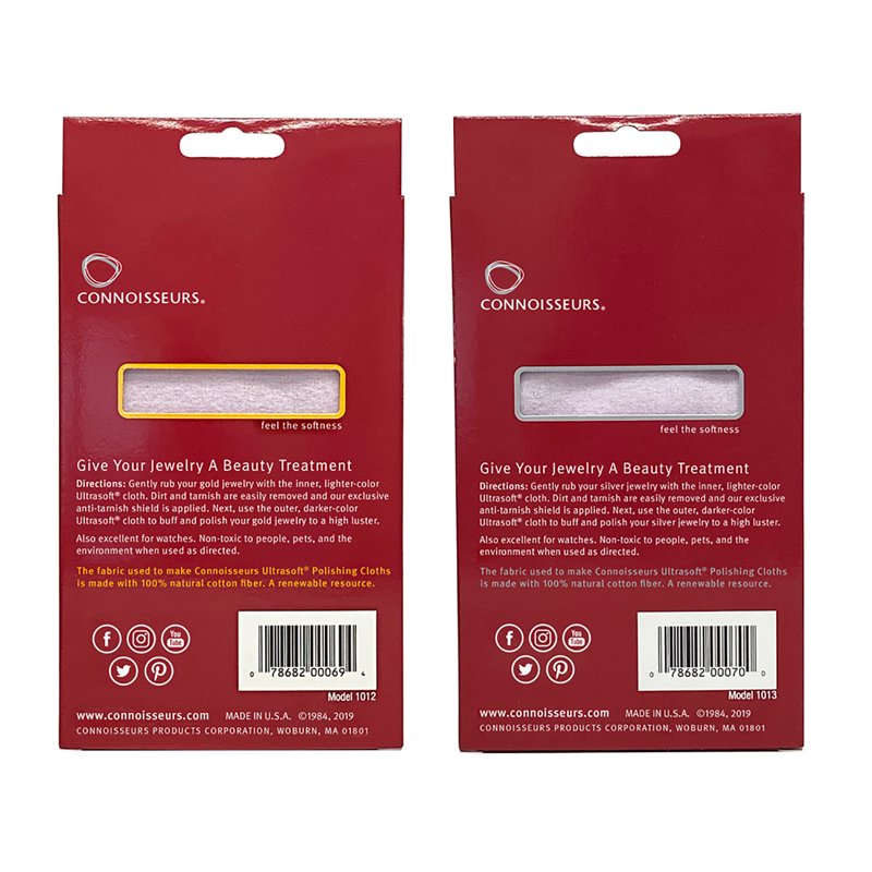 Premium Jewelry Polishing Cloth Set for Silver & Gold - 2 Pack
