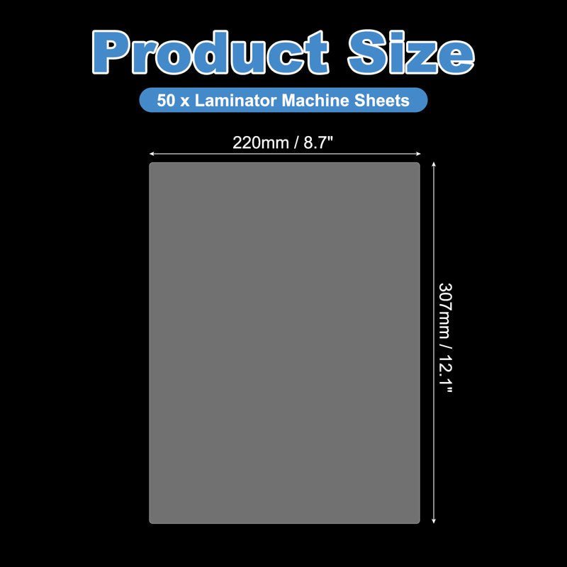 Thermal Laminating Pouches 8.7x12 Inch, 50 Pack, 7 Mil for Office & Classroom