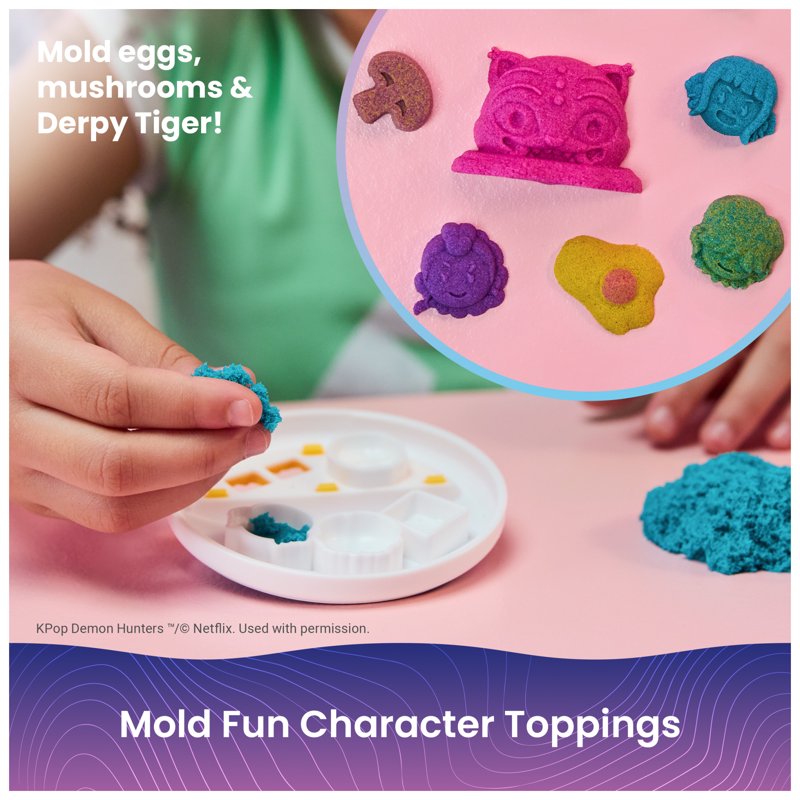 Kinetic Sand Play Set with Ramyeon Noodles and Toppings - Creative Sand Toy