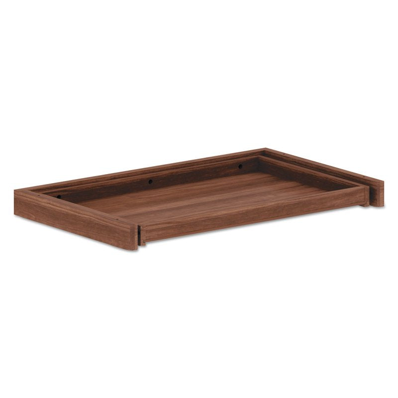 Woodgrain Laminate 6-Compartment Under Counter File Organizer - Espresso