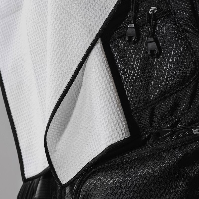 Golf Towel Microfiber 40 x 16 Inches White Black Pack Options - Golf Accessories