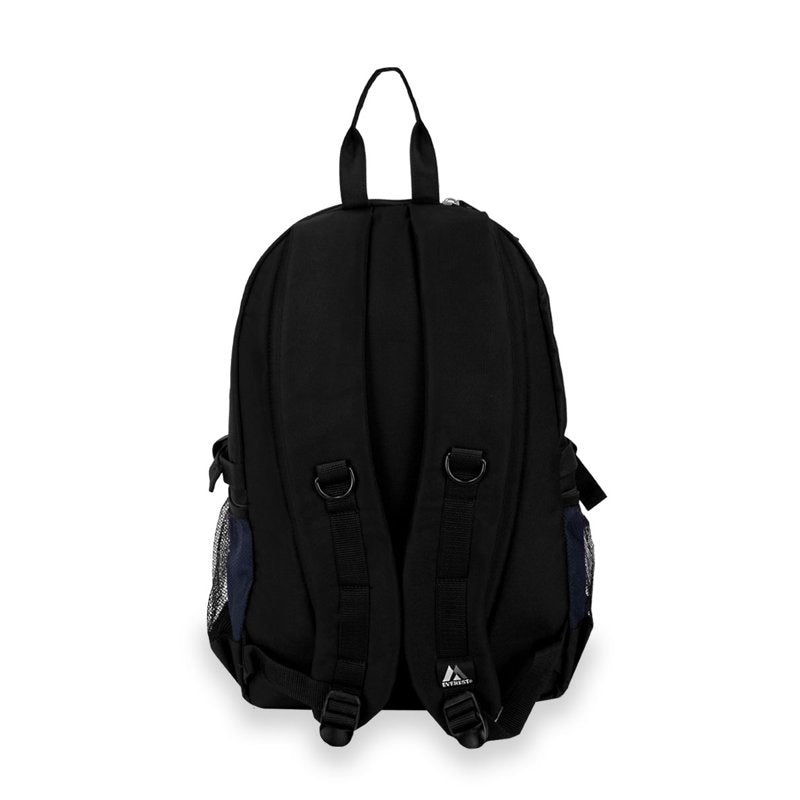 Unisex Sporty Backpack with Large Main Compartment and Mesh Pockets – 19 Inch