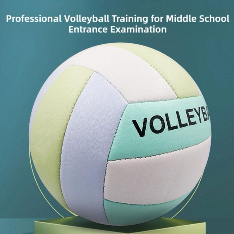 Official Size Waterproof PVC Volleyball for Indoor Outdoor Play - Recreational Ball