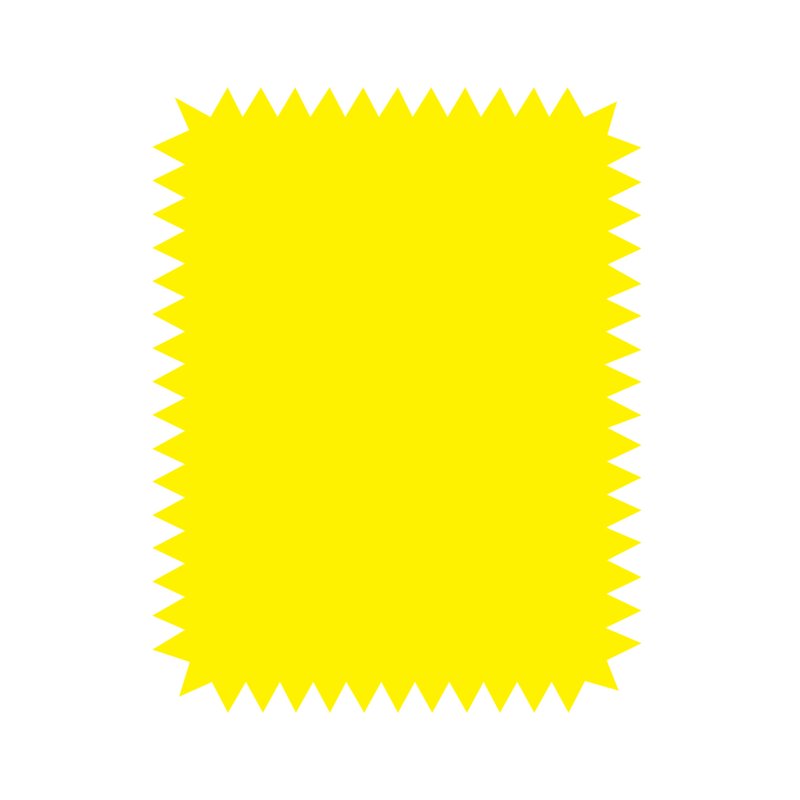 Fluorescent Poster Board Shapes Pack - Pre-Cut Signs & Crafts, 11.5x13.75 in