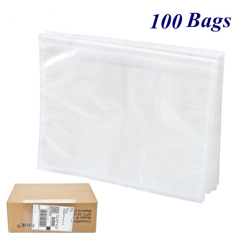 Clear Adhesive Shipping Label Envelopes for Packing List & Documents - 6x9 Inches, Pack of 100+