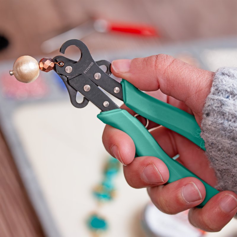 Jewelry Making Looping Pliers - Create & Trim 1.5mm Consistent Loops with Wire Cutter