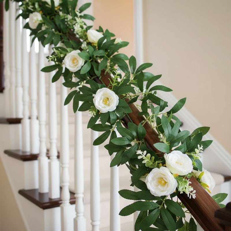 Artificial Eucalyptus Garland 1.8m Green Plant Vine for Home & Seasonal Decor