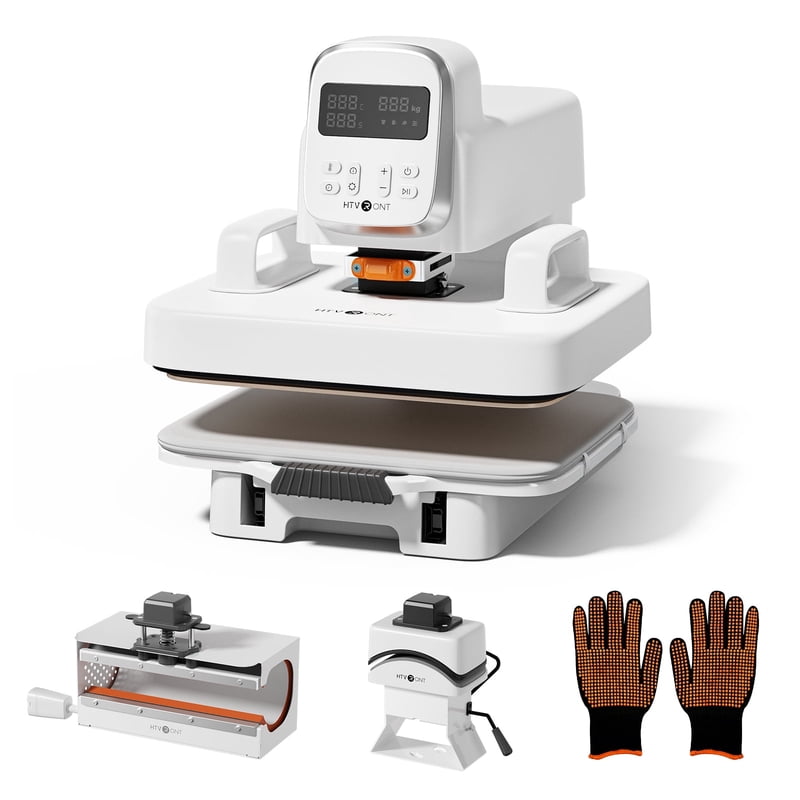 Auto Heat Press Machine 12x10 Inch 3-in-1 Sublimation Press for T-Shirts Mugs Hats