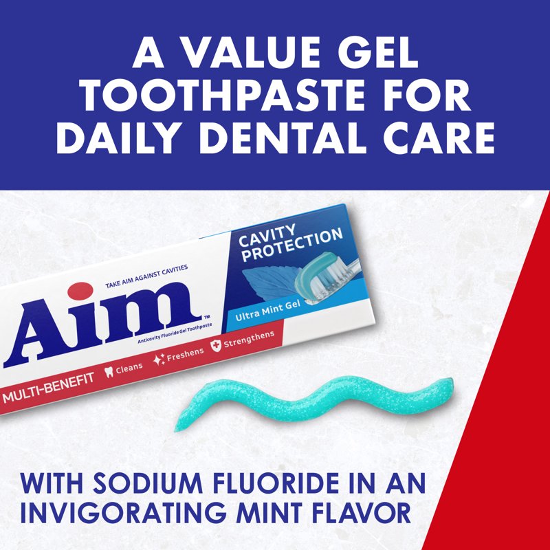 Cavity Protection Toothpaste Gel Ultra Mint 5.5 oz | Multi-Pack Options