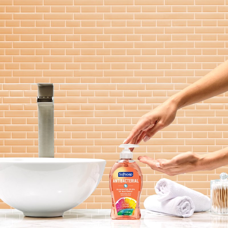 6 Pack Antibacterial Liquid Hand Soap - Crisp Clean Scent, 11.25 fl oz Bottles