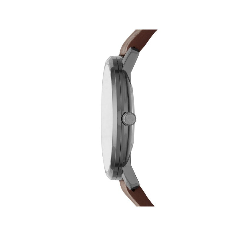 Men's Watch with Blue Dial and Vegan Leather Strap - Multiple Colors