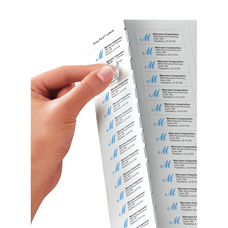 Matte Clear Return Address Labels for Inkjet Printing - 600 Pack