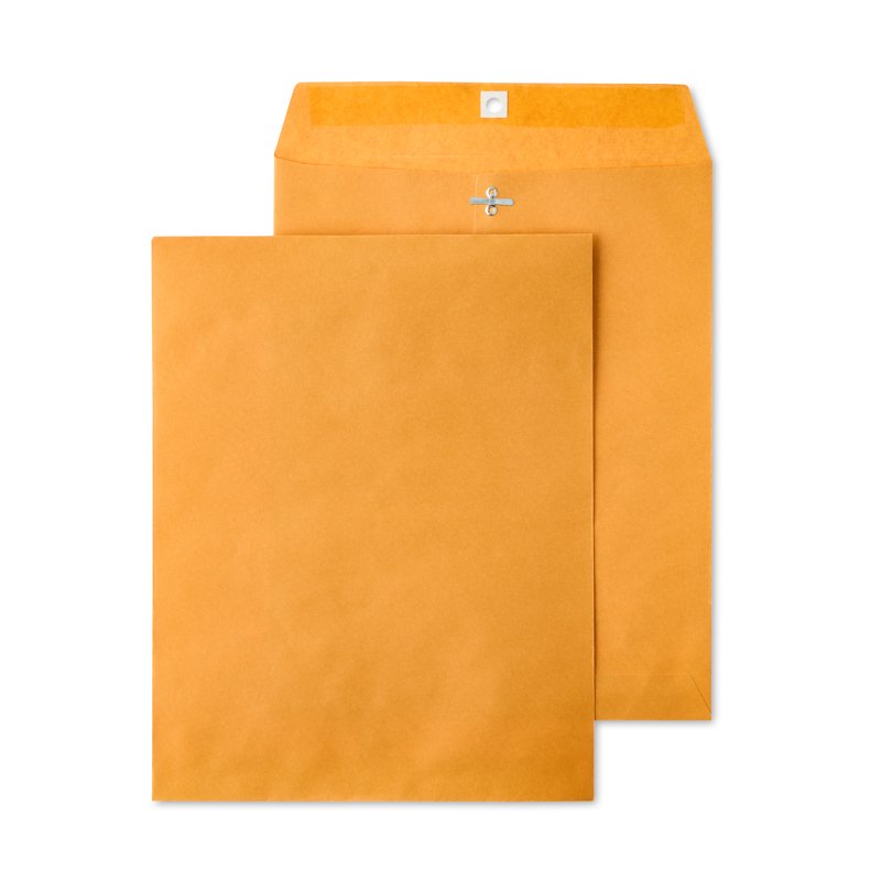 Large Kraft Clasp Envelopes 10x13 Inch, Pack of 25 Office Document Storage