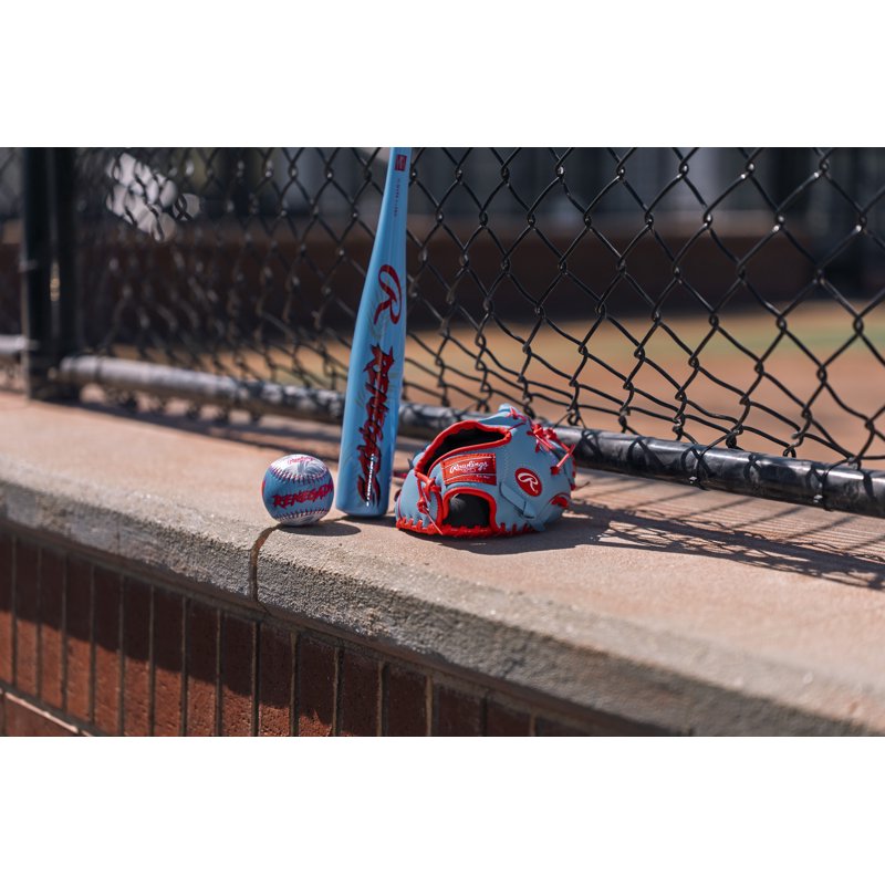 Kids T-Ball Bat and Glove Set - 25 Inch Bat, 9 Inch Glove & Ball for Beginners