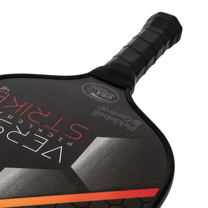 VERSIX Strike 4F Lightweight Pickleball Paddle - 7.1-7.5 oz, Orange, Universal Grip