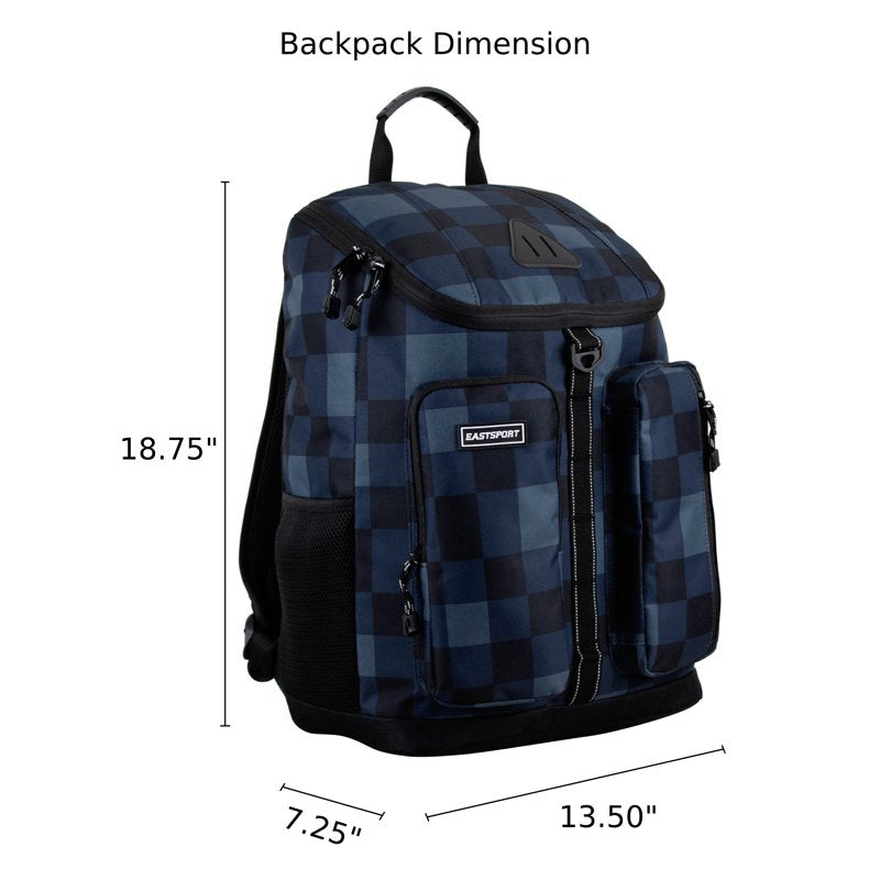 Unisex Top Loader Backpack with Multiple Compartments for School and Travel