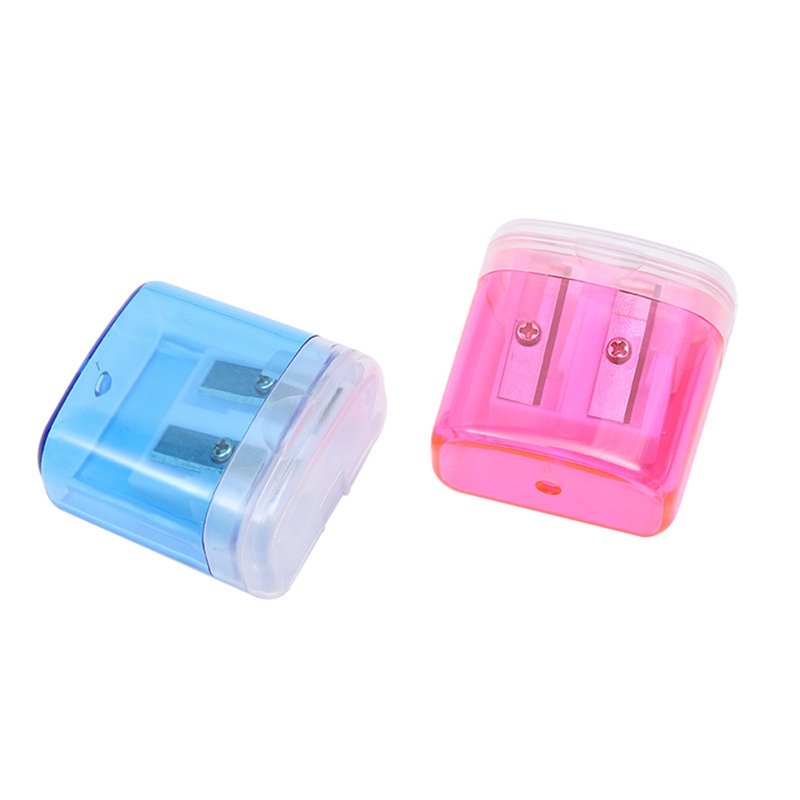 Manual Pencil Sharpener Double Hole Portable Office & School Supplies