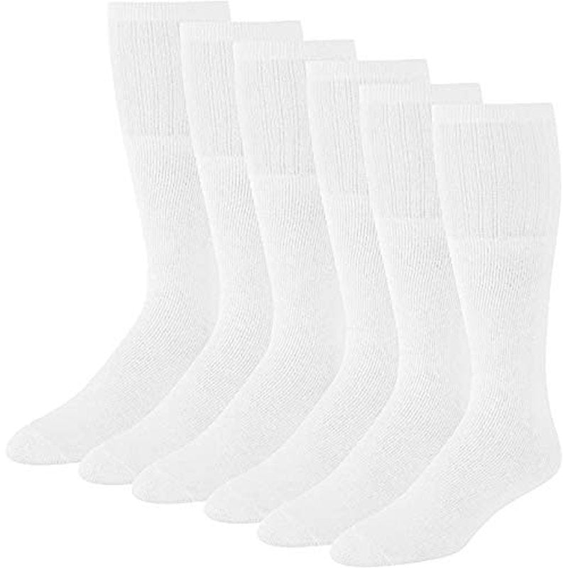 Diabetic Over The Calf Socks - Non-Binding Cushioned Cotton Knee Highs for Men