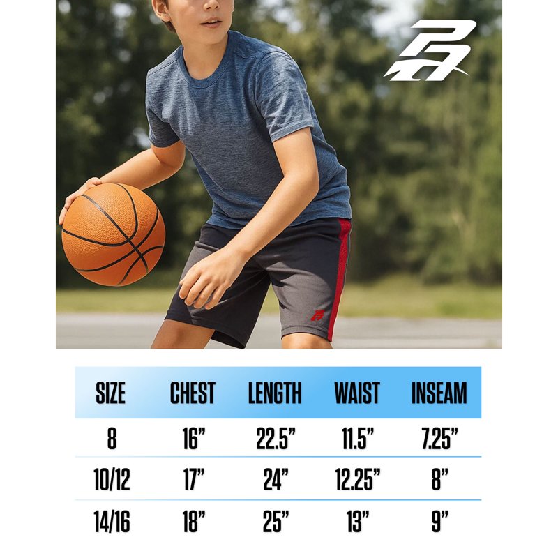 Kids Boys Athletic Shorts 2 Pack - Quick Dry Performance Sportswear for Active Play
