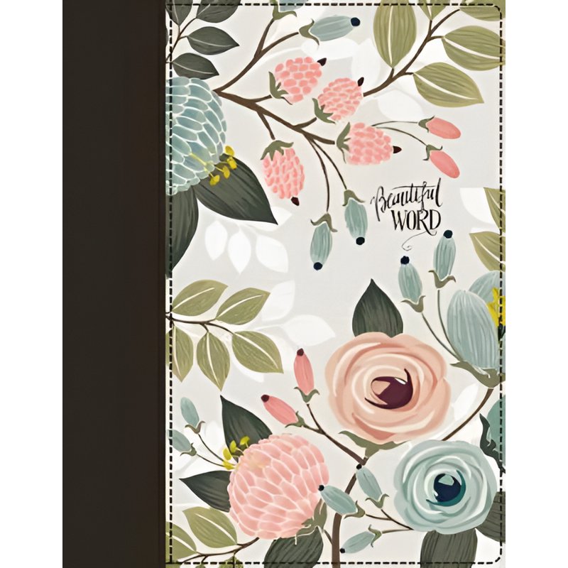 NIV Beautiful Word Bible with Peel & Stick Tabs, Full-Color Illustrated, Cloth Hardcover