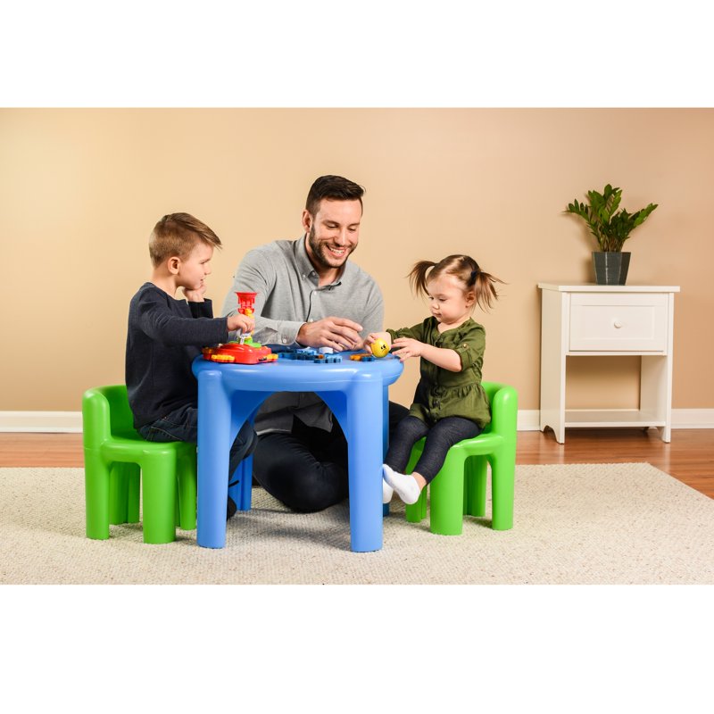 Kids Table and Chair Set - Multicolor Toddler Activity Furniture for Ages 2+