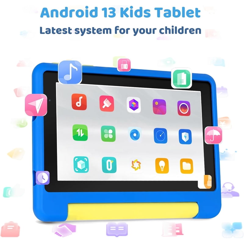 Kids Learning Tablet 7 Inch Android 13, 8GB RAM 64GB Storage Educational Device