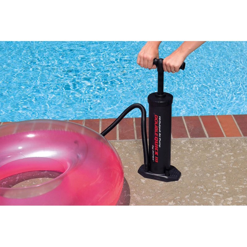 Pool Hand Pump Deluxe 19 Inch Double Action Inflator & Deflator