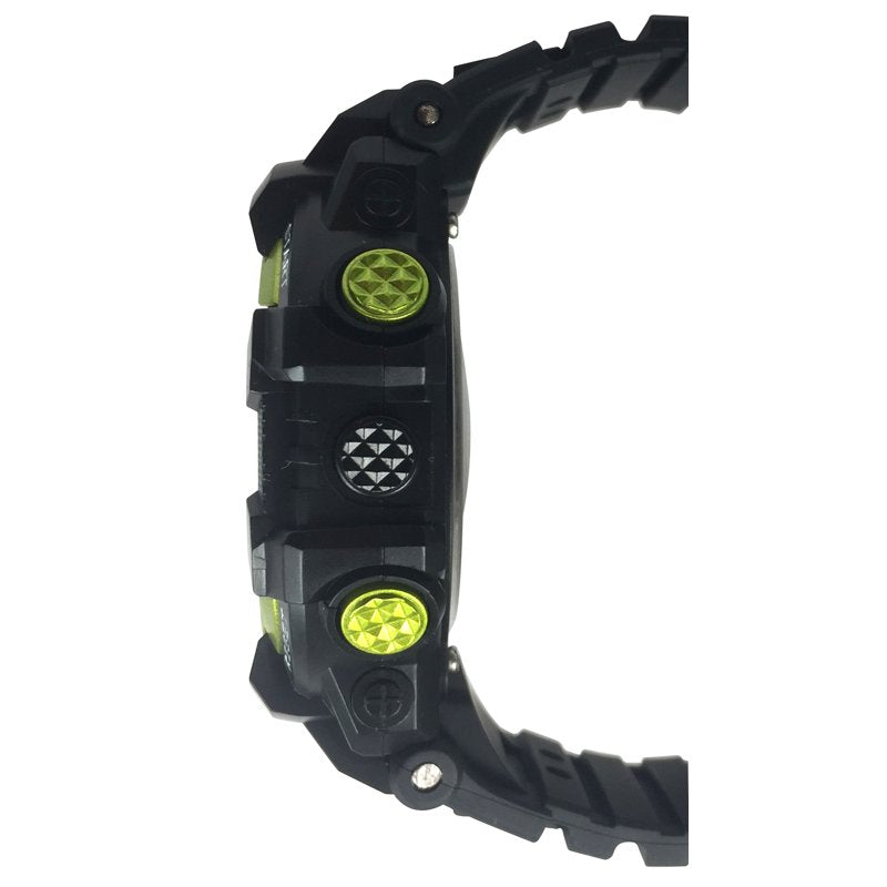 Digital Sport Wristwatch with Water Resistance and Neon Accents