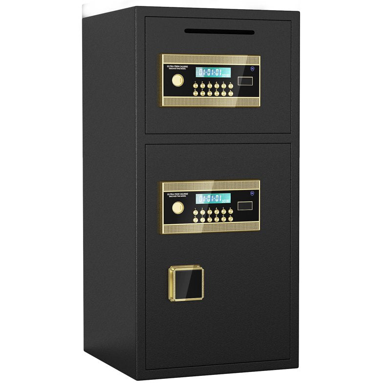 Large Fireproof Waterproof Security Safe with Digital LCD and Deposit Slot