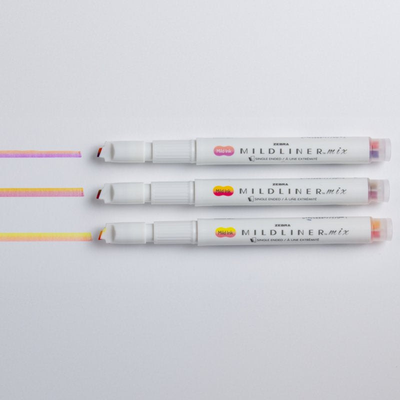 Highlighters Set with Dual Colors - Warm Tones Creative Markers, 3 Pack