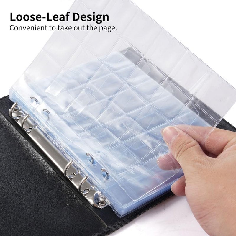 High Capacity Coin Collection Album with Clear PVC Sleeves, 480 Pockets, Portable Organizer