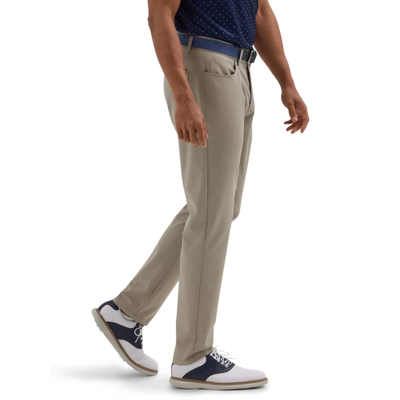 Lee Men's Golf Series Five Pocket Pant, Mushroom 38x30