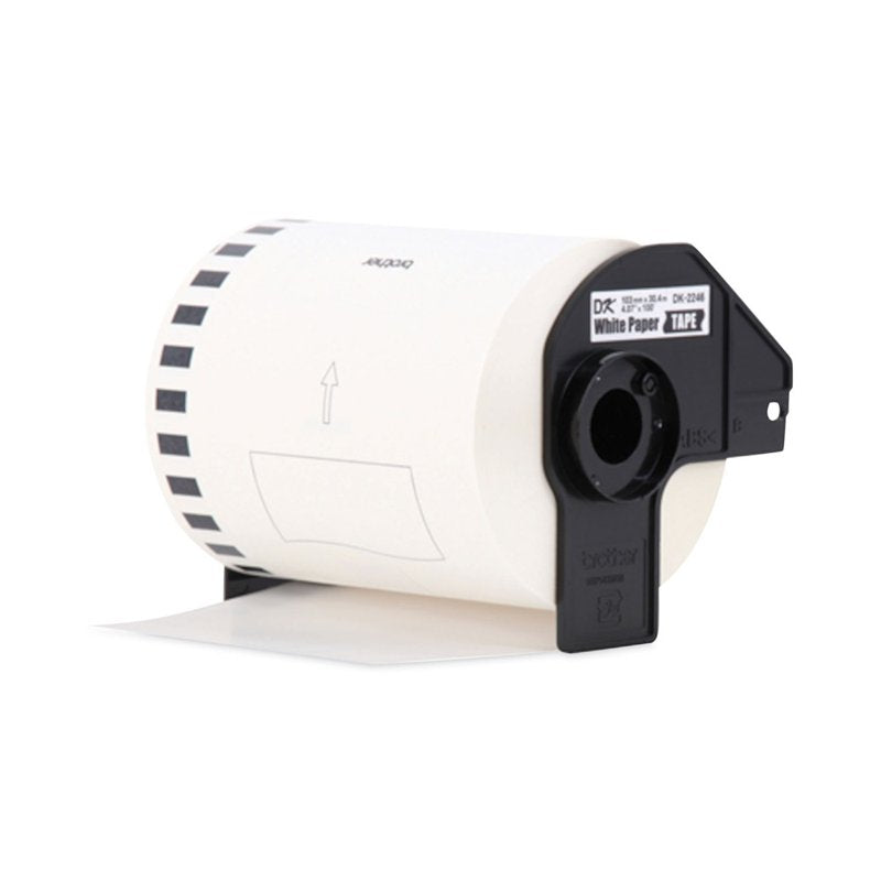 Continuous Length White Paper Tape for Brother Label Printers - 103mm x 30.4m