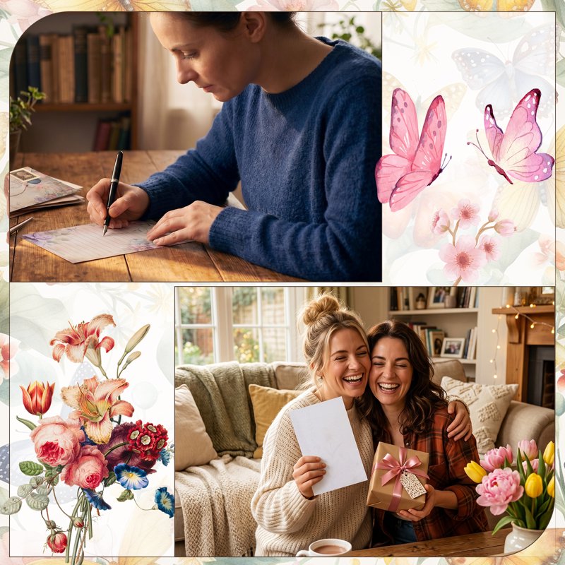 Watercolor Stationery Set with Envelopes and Seal - Floral & Butterfly Themes, 92 Pieces