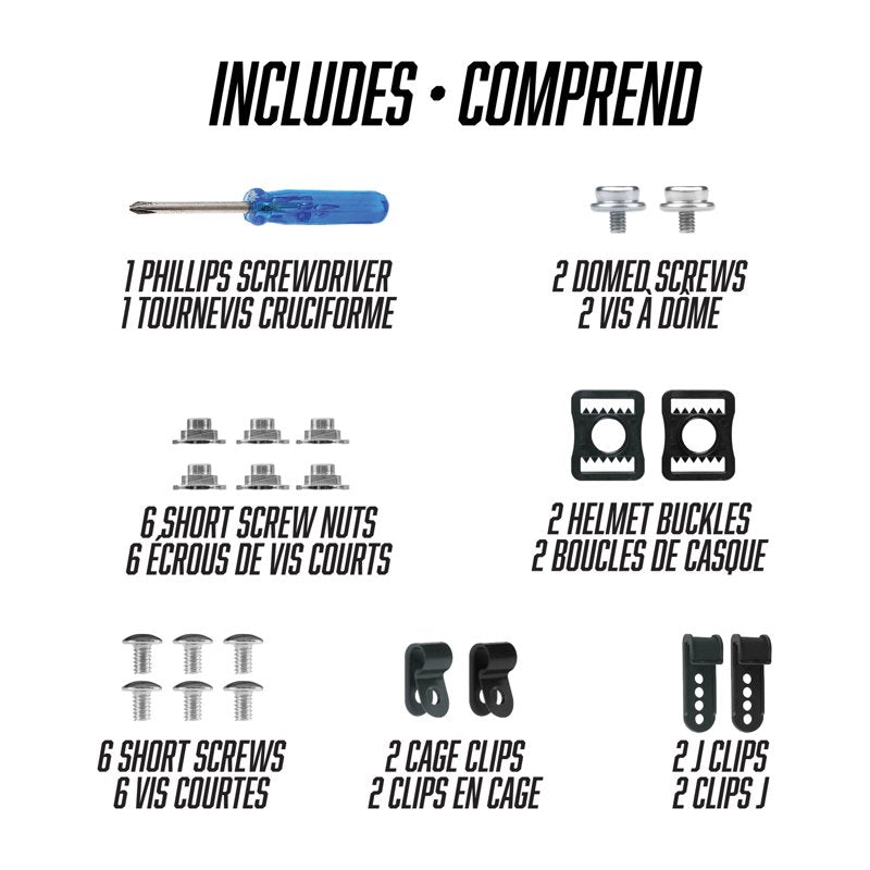 Hockey Helmet Repair Kit 22 Pieces for All Repairs & On-the-Go Use