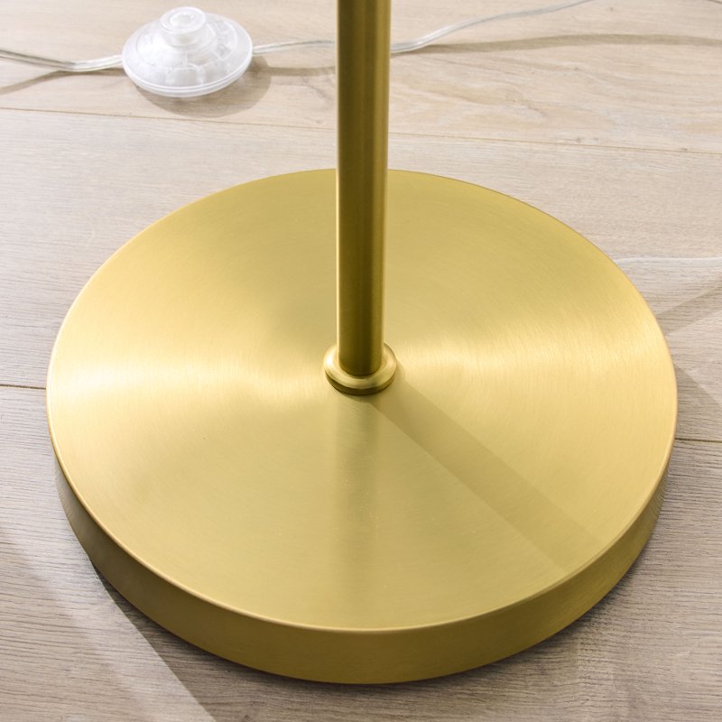 3-Globes Freestanding Floor Lamp - Frosted Glass Shades, 65 Inch, Modern Style