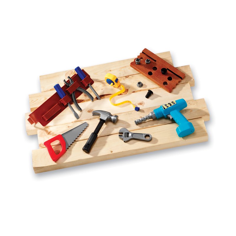 Kids Construction Play Tool Set with Belt & Battery-Powered Drill - Pretend & Build Toys for Ages 3+