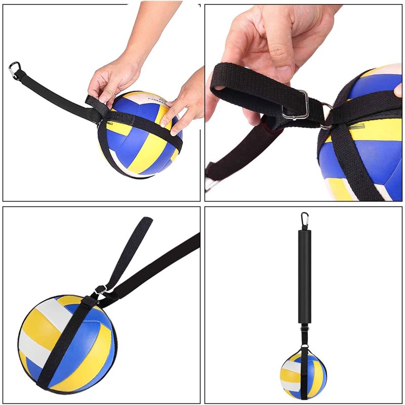 Volleyball Spike Training Aid with Adjustable Nylon Strap & Carabiner