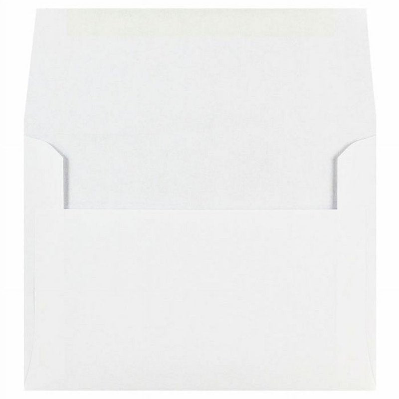 A6 Invitation Envelopes 4.75 x 6.5 Inches White Pack of 50