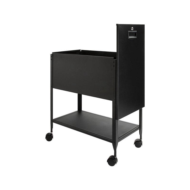Lockable Mobile File Cabinet for Office & Home Storage - Black